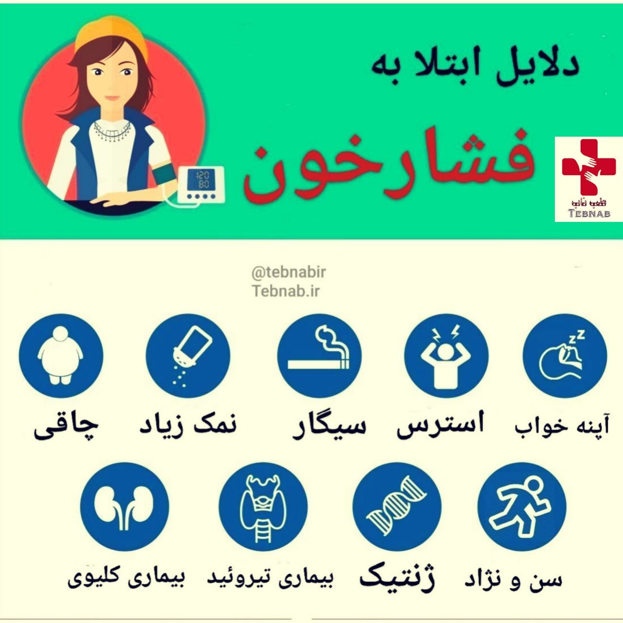 فشار خون بالا: دلایل