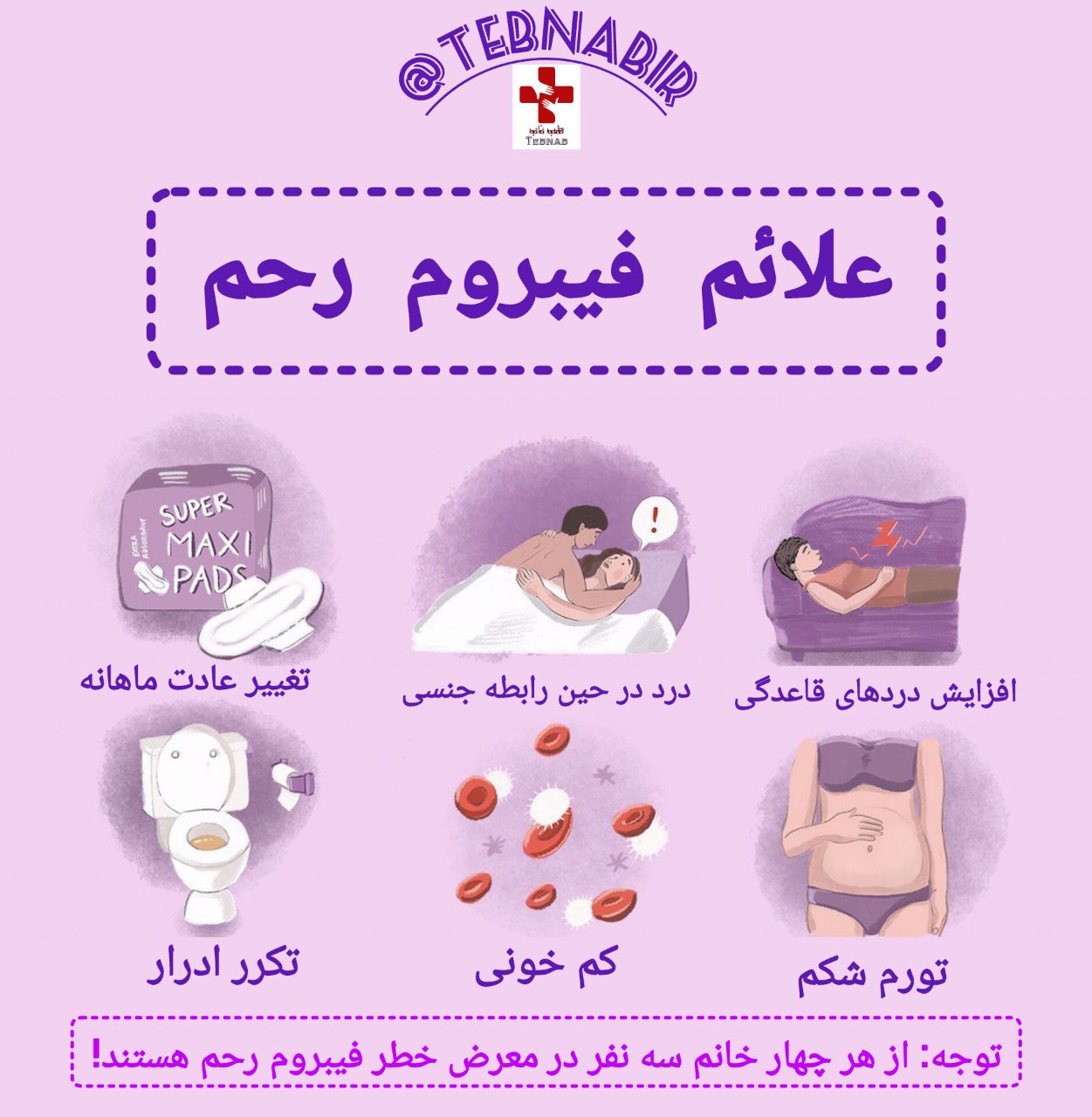 علائم فیبروم رحم